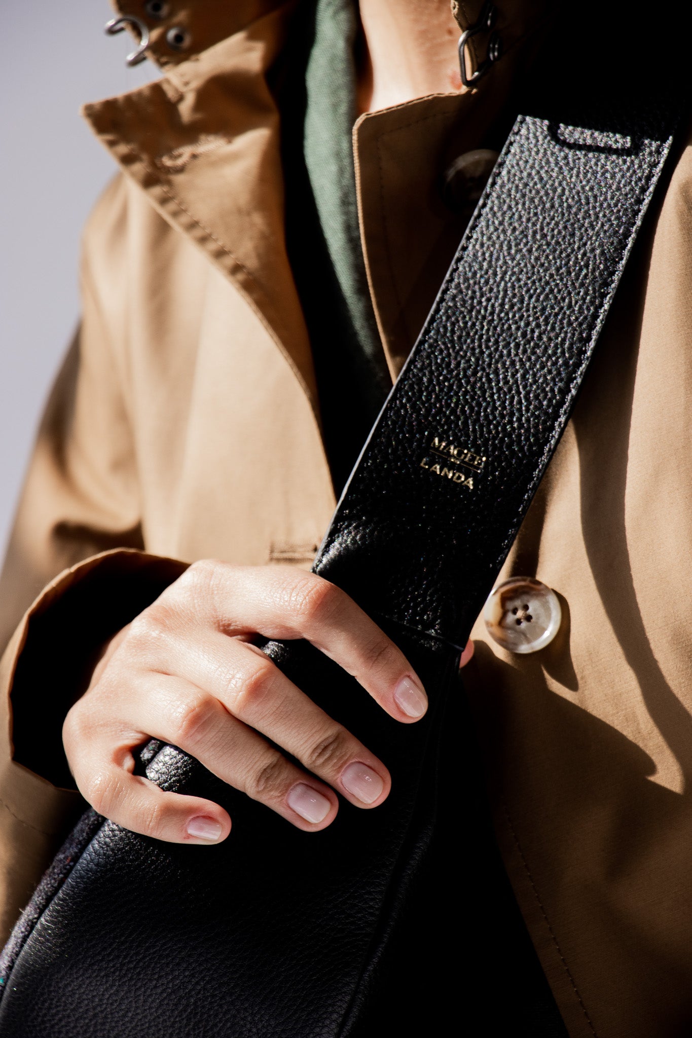 CHOPO Leather & Tweed Sling bag – LANDA x Magee 1866