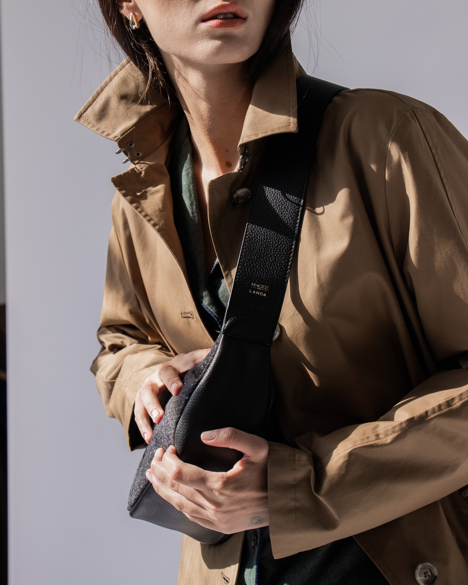 CHOPO Leather & Tweed Sling bag – LANDA x Magee 1866