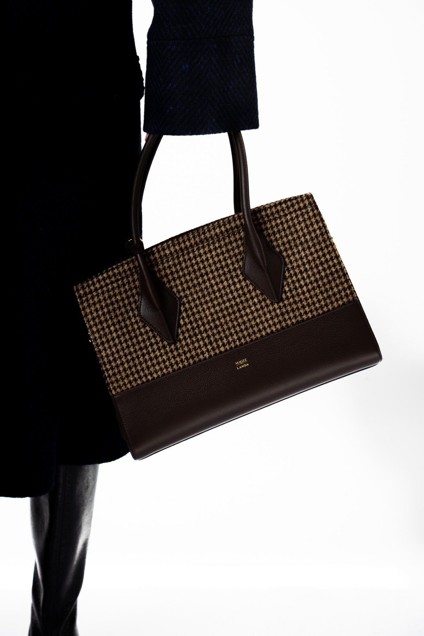 PALTO Leather & Tweed Bag – LANDA x Magee 1866