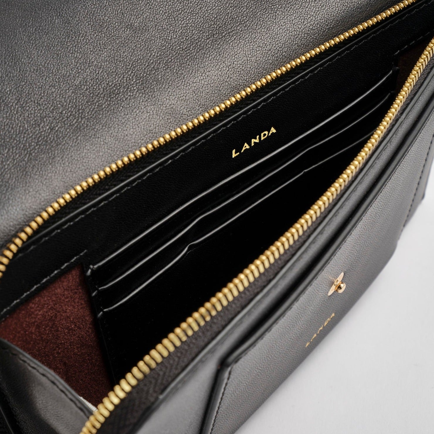 ALISO Structured Phone Bag Black - LANDA