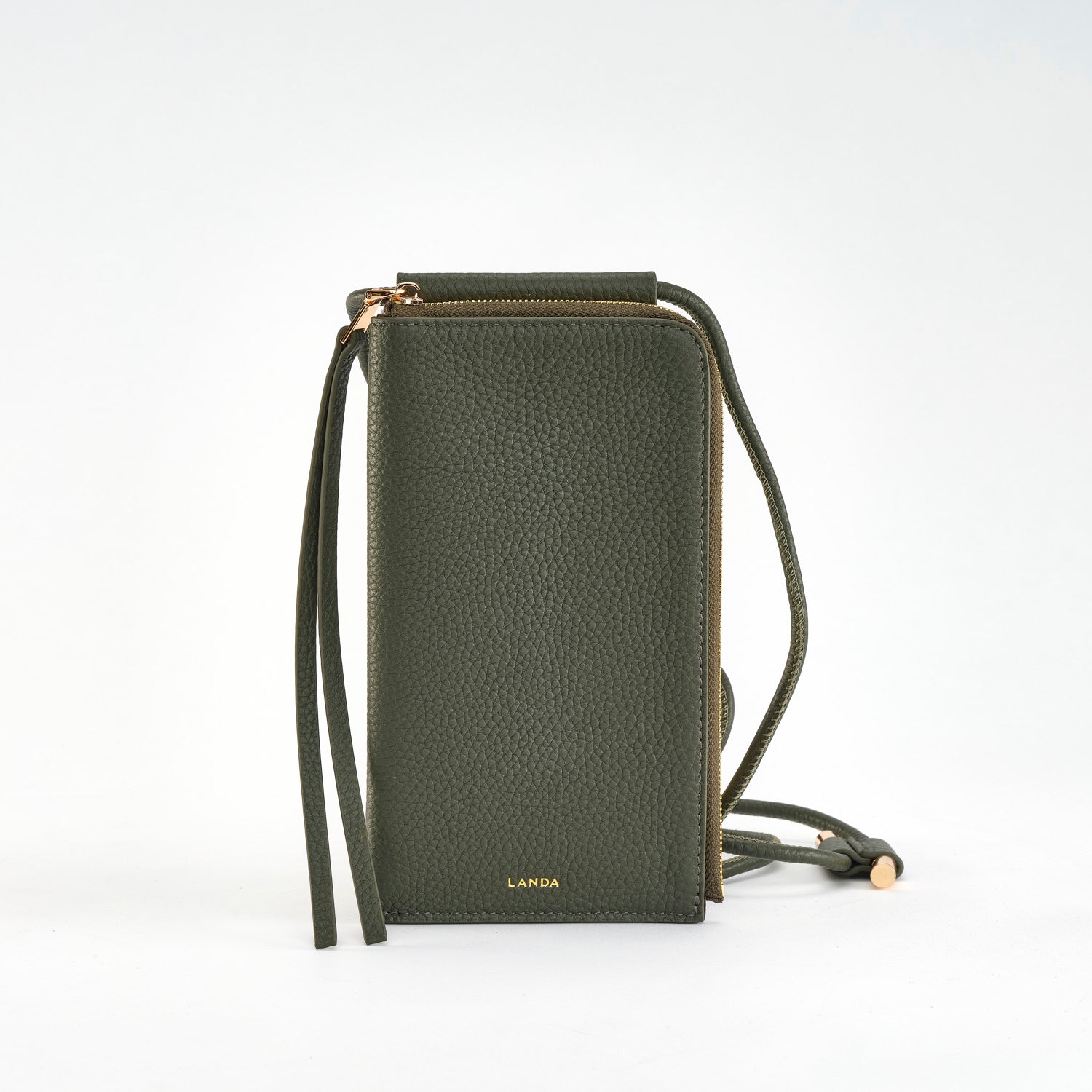 MOYE Tumbled Leather Dark Green - LANDA