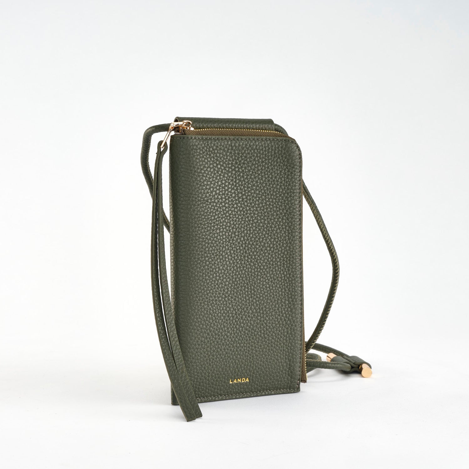 MOYE Tumbled Leather Dark Green - LANDA
