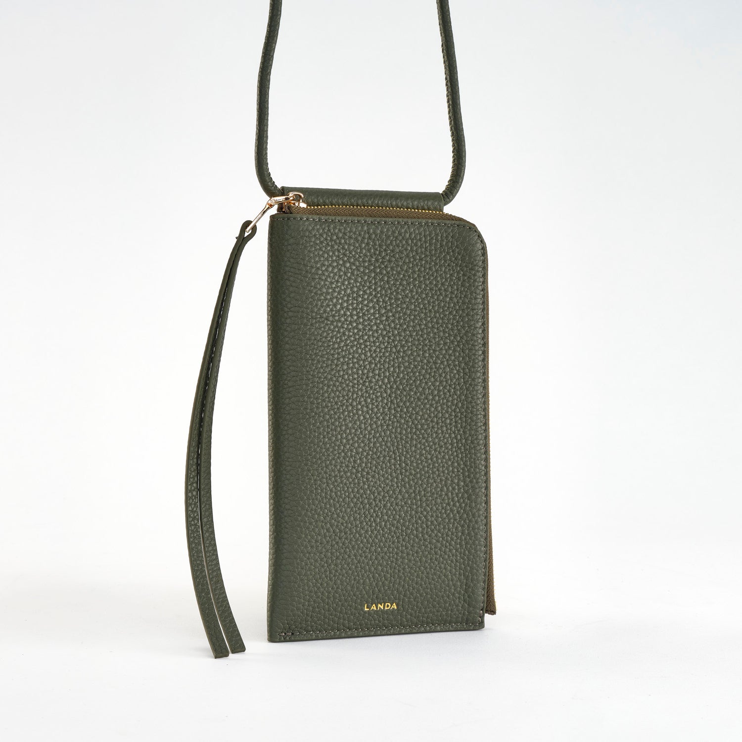 MOYE Tumbled Leather Dark Green - LANDA