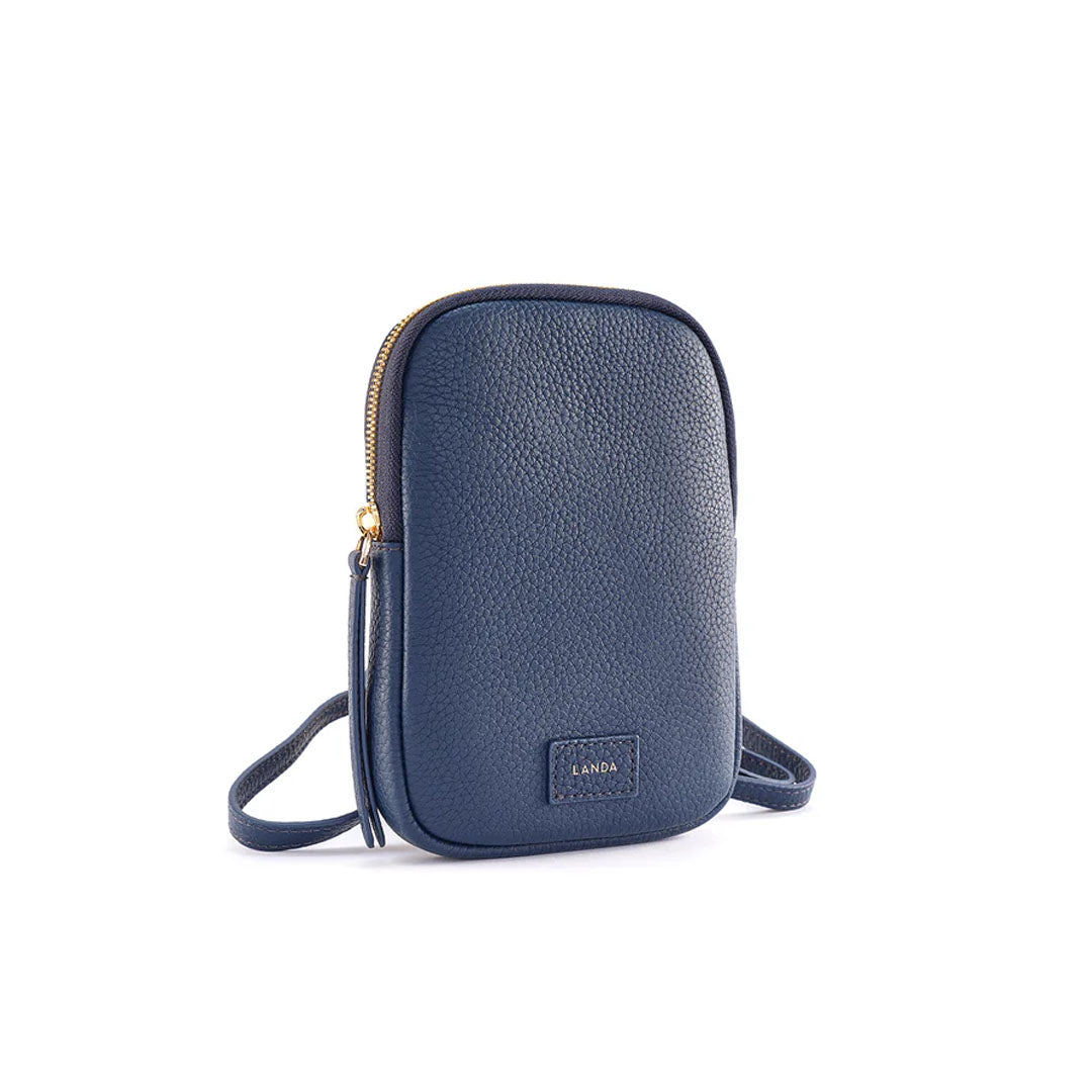 CASSIA PHONE BAG NAVY - LANDA