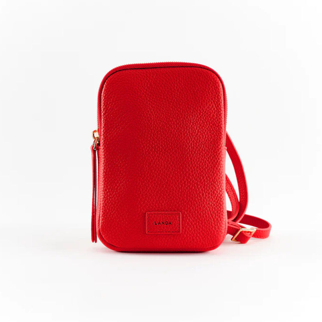 CASSIA PHONE BAG RED - LANDA