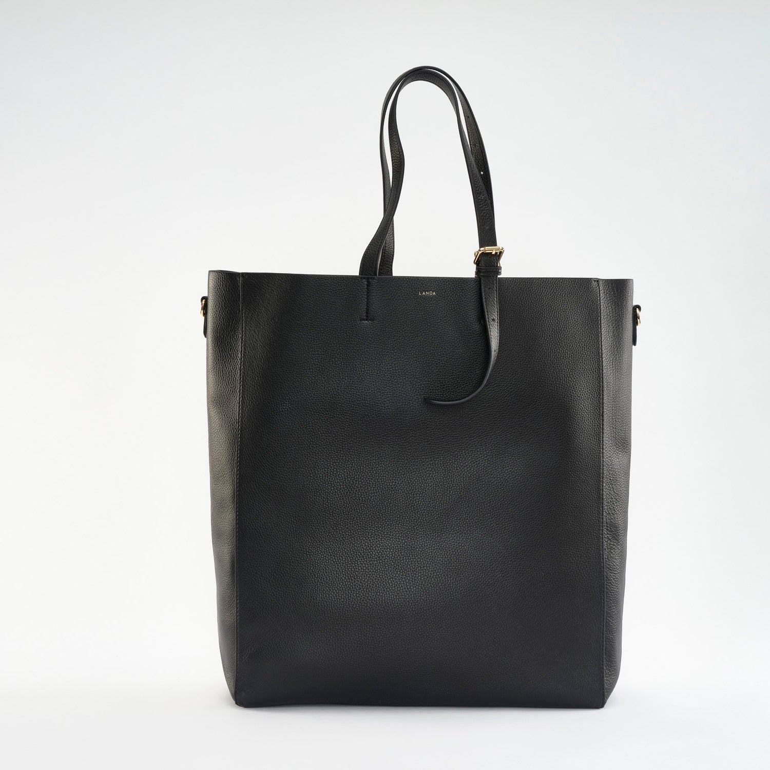 PANAMA Oversized Shopper Black - LANDA