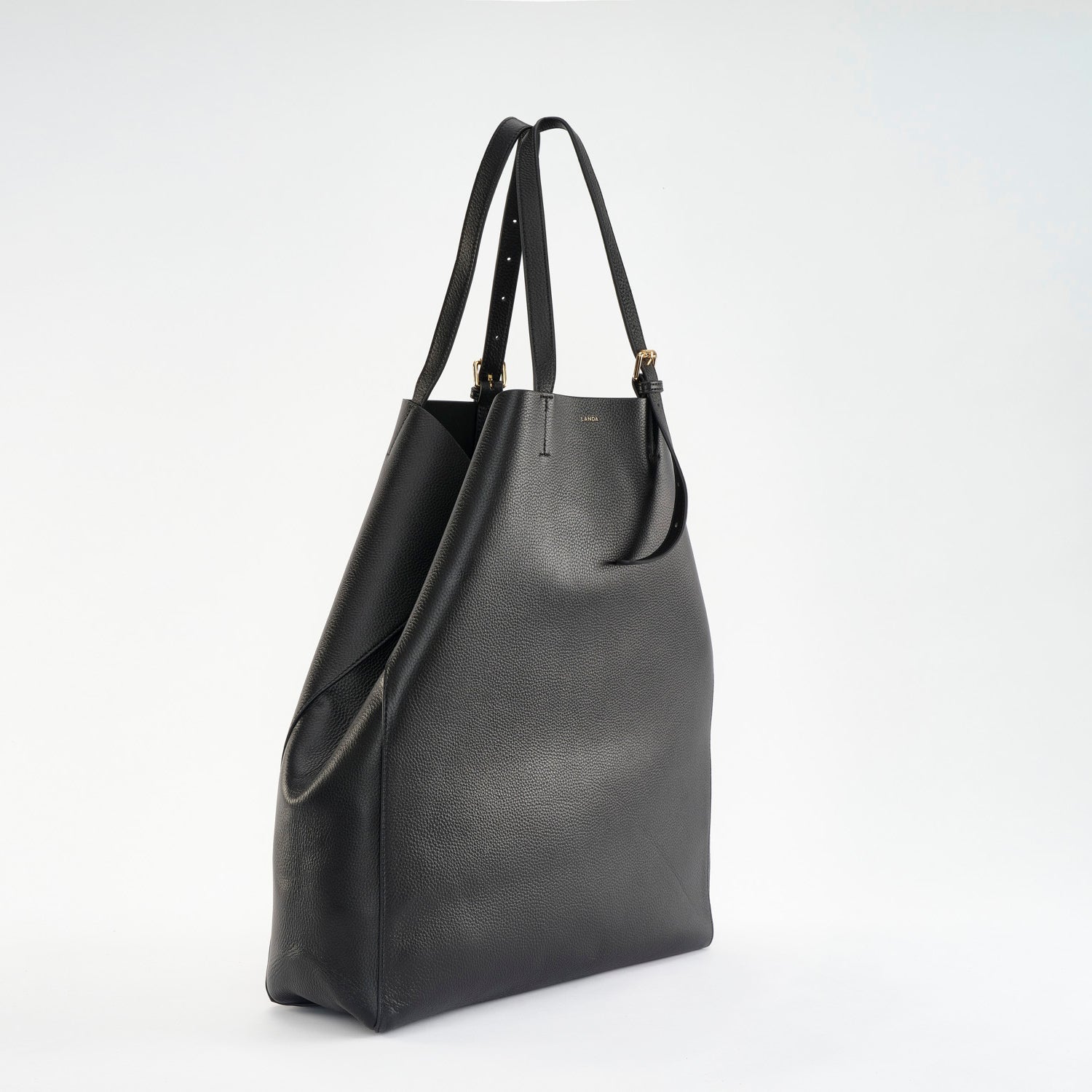 PANAMA Oversized Shopper Black - LANDA