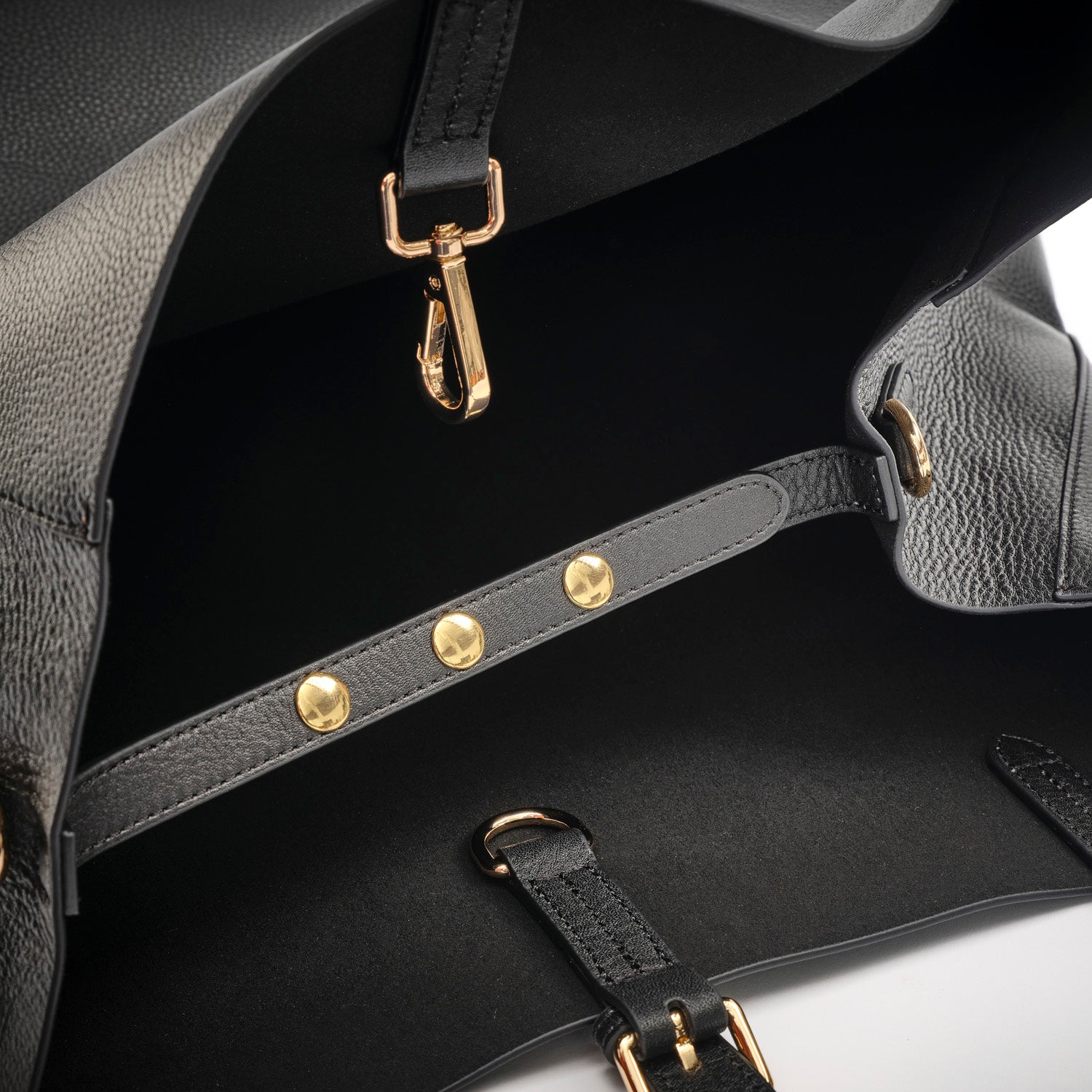 PANAMA Oversized Shopper Black - LANDA
