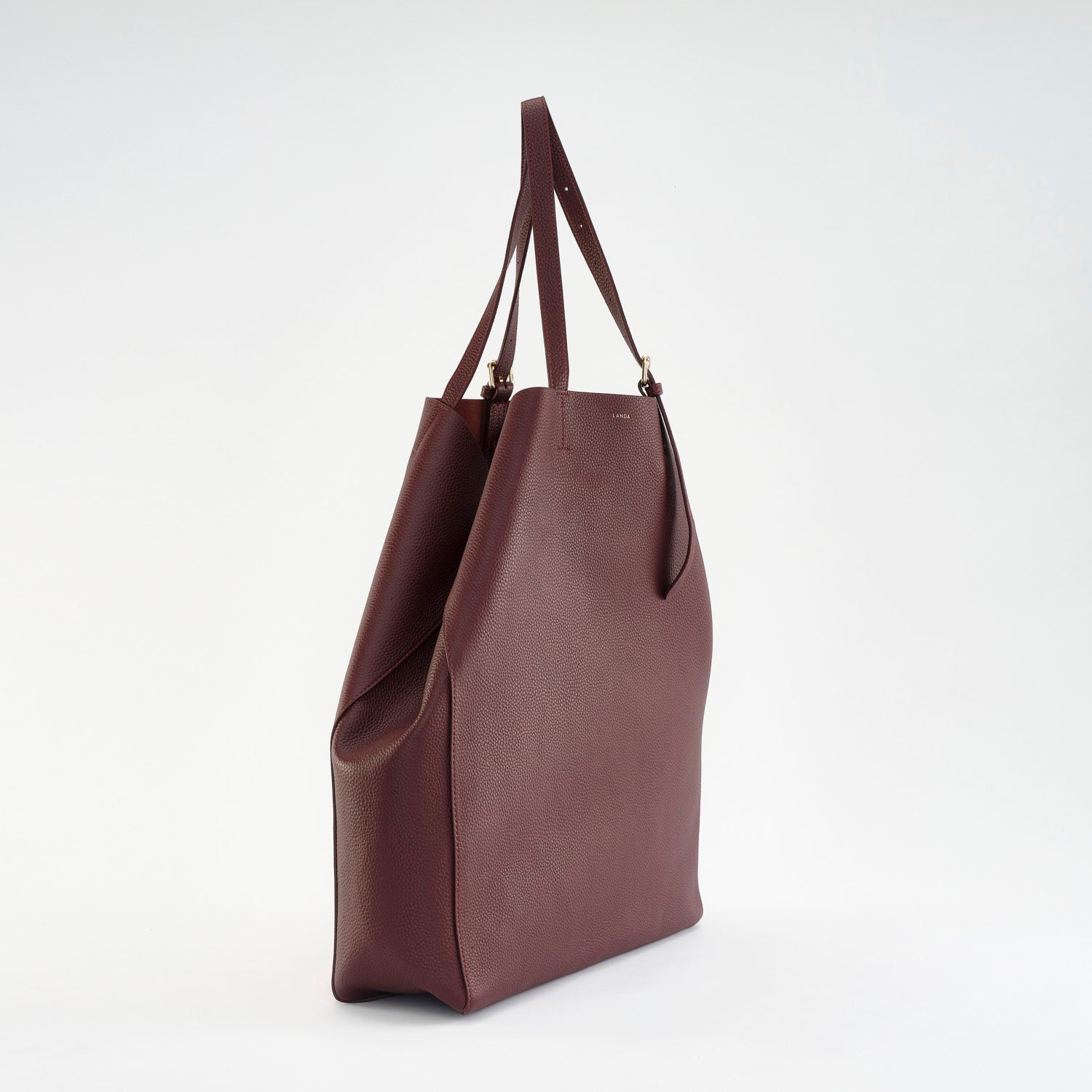 PANAMA Oversized Shopper Burgundy - LANDA