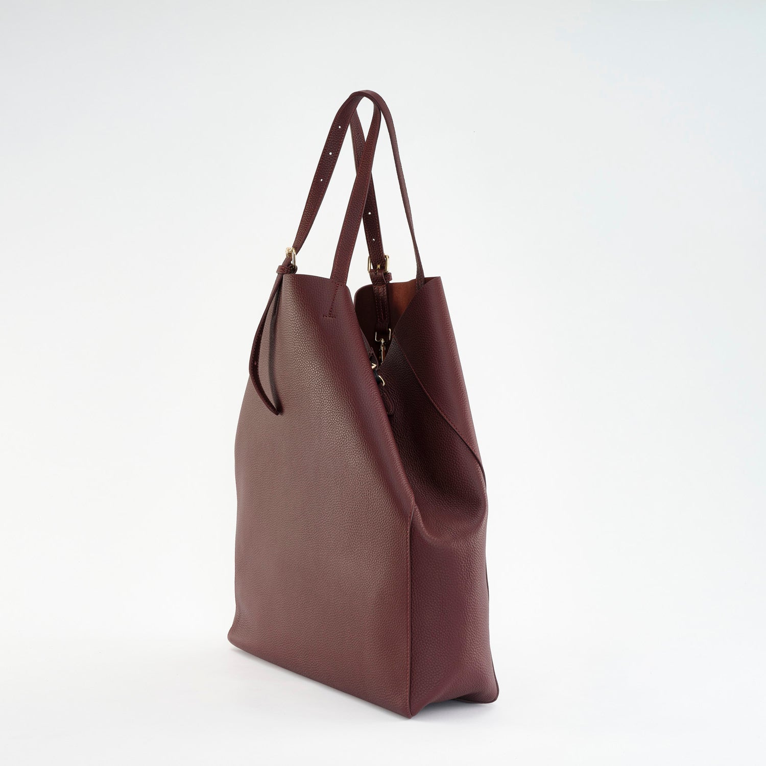 PANAMA Oversized Shopper Burgundy - LANDA
