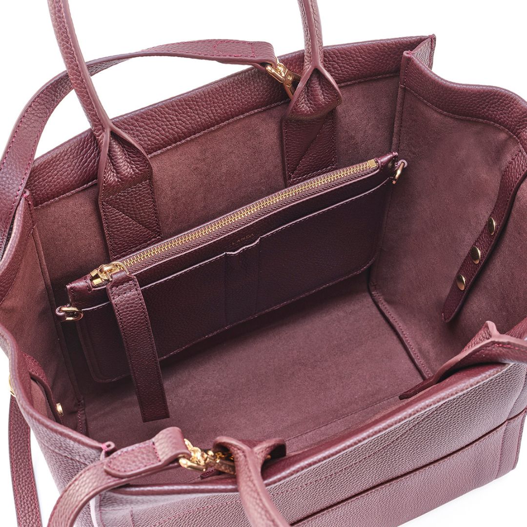 CASTANA DAY BAG BURGUNDY - LANDA