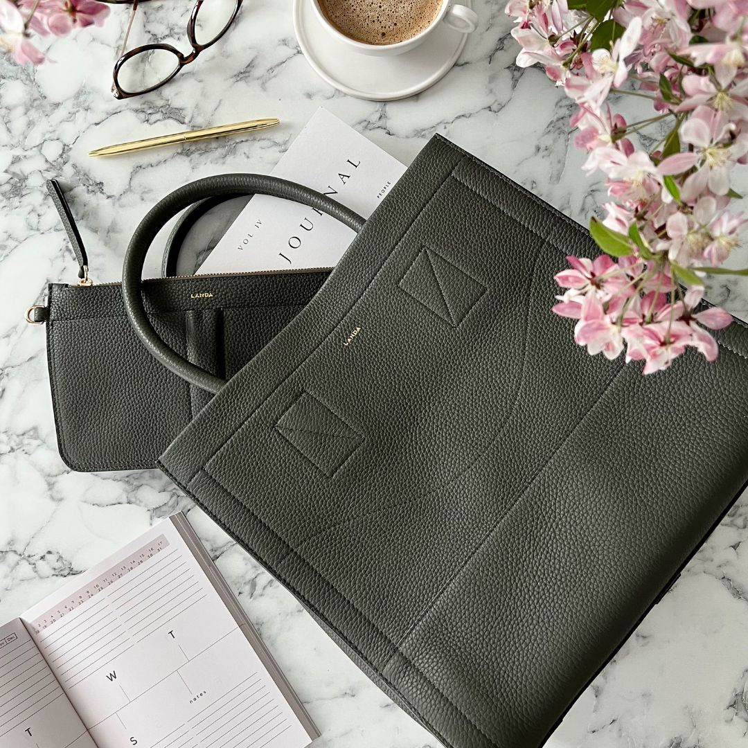 CASTANA DAY BAG DARK GREEN - LANDA