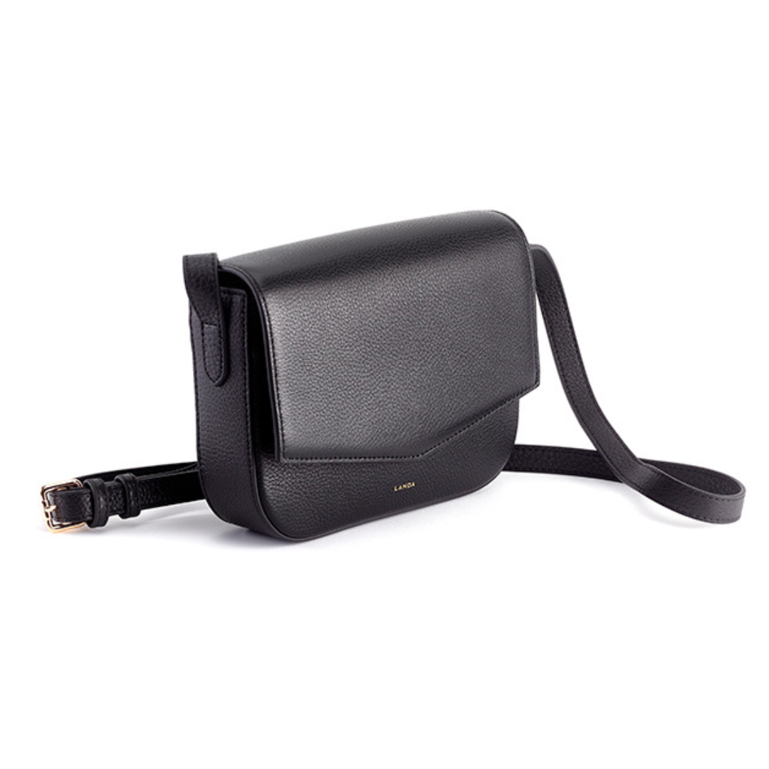 MINI OLIVO CROSSBODY BAG BLACK - LANDA