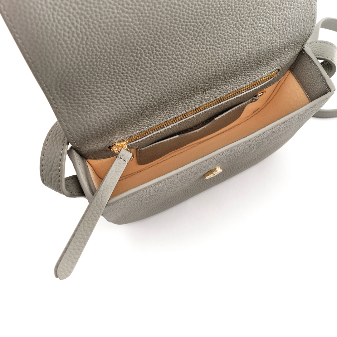 MINI OLIVO CROSSBODY BAG GREY - LANDA