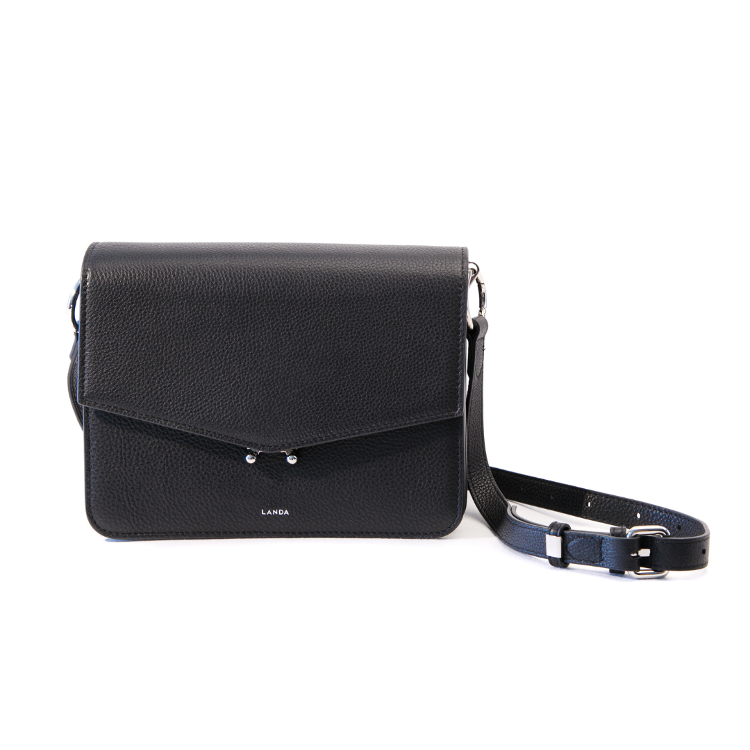 TECA BAG 2 STRAPS BLACK - LANDA