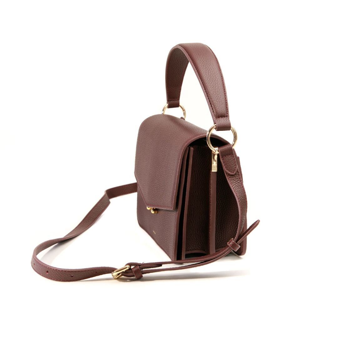 TECA BAG 2 STRAPS BURGUNDY - LANDA