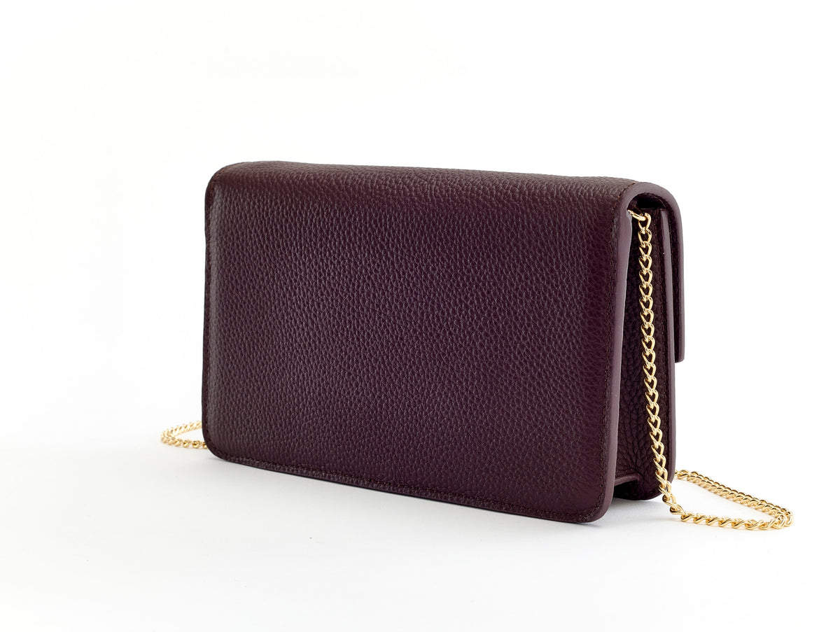 TILIA CLUTCH BURGUNDY