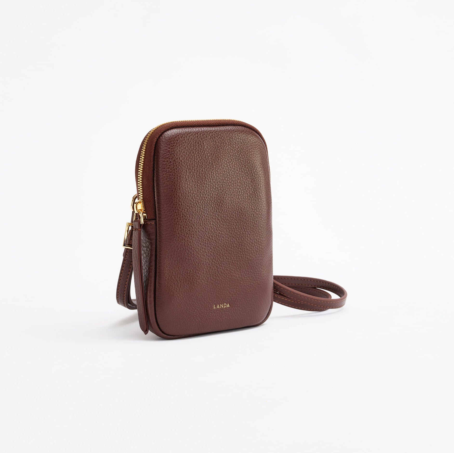 CASSIA PHONE BAG CHOCOLATE BROWN