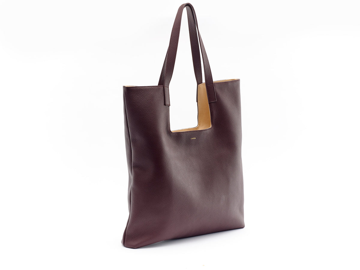 MANGO Leather Burgundy
