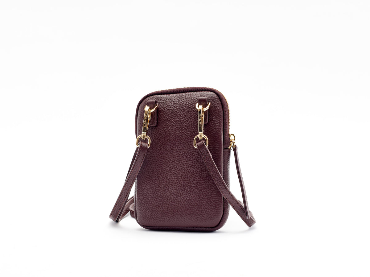 CASSIA Phone Bag Burgundy | MAGEE 1866 x LANDA