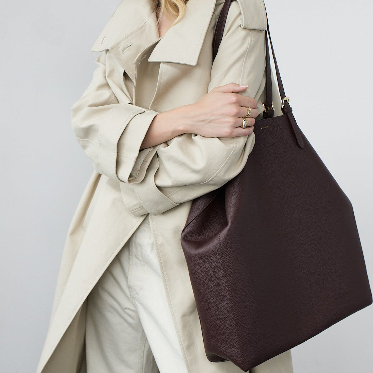 PANAMA Oversized Shopper Burgundy