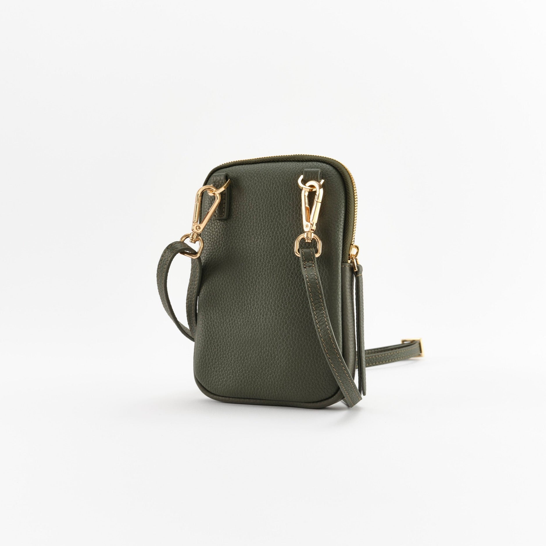 CASSIA Leather & Tweed Crossbody Bag Green - LANDA x Magee 1866 5