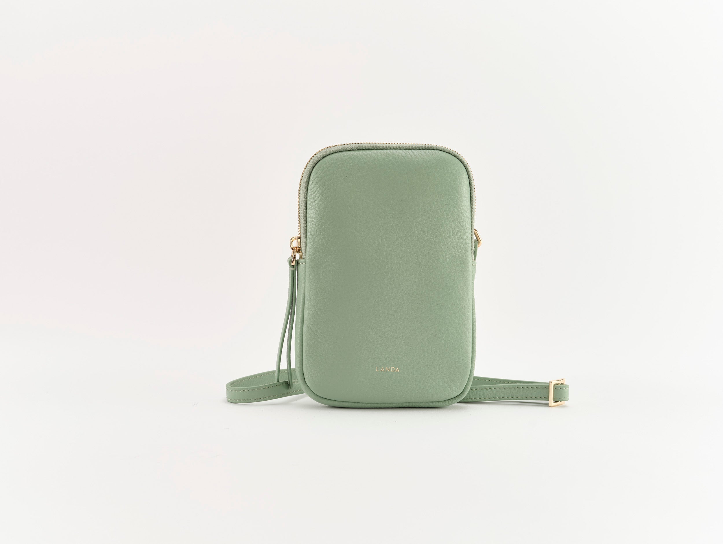 CASSIA PHONE BAG JADE GREEN