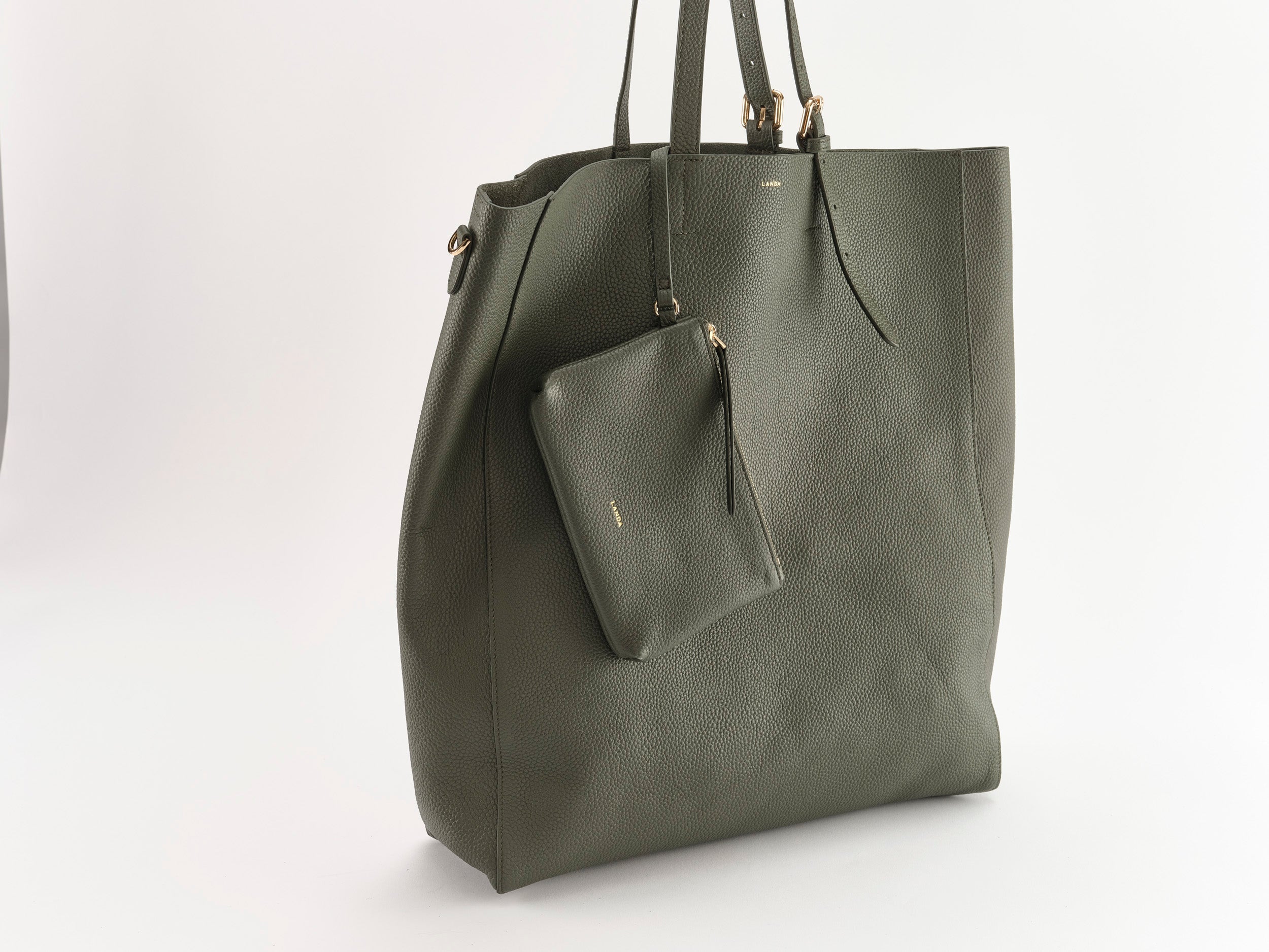 PANAMA Oversized Shopper Dark Green