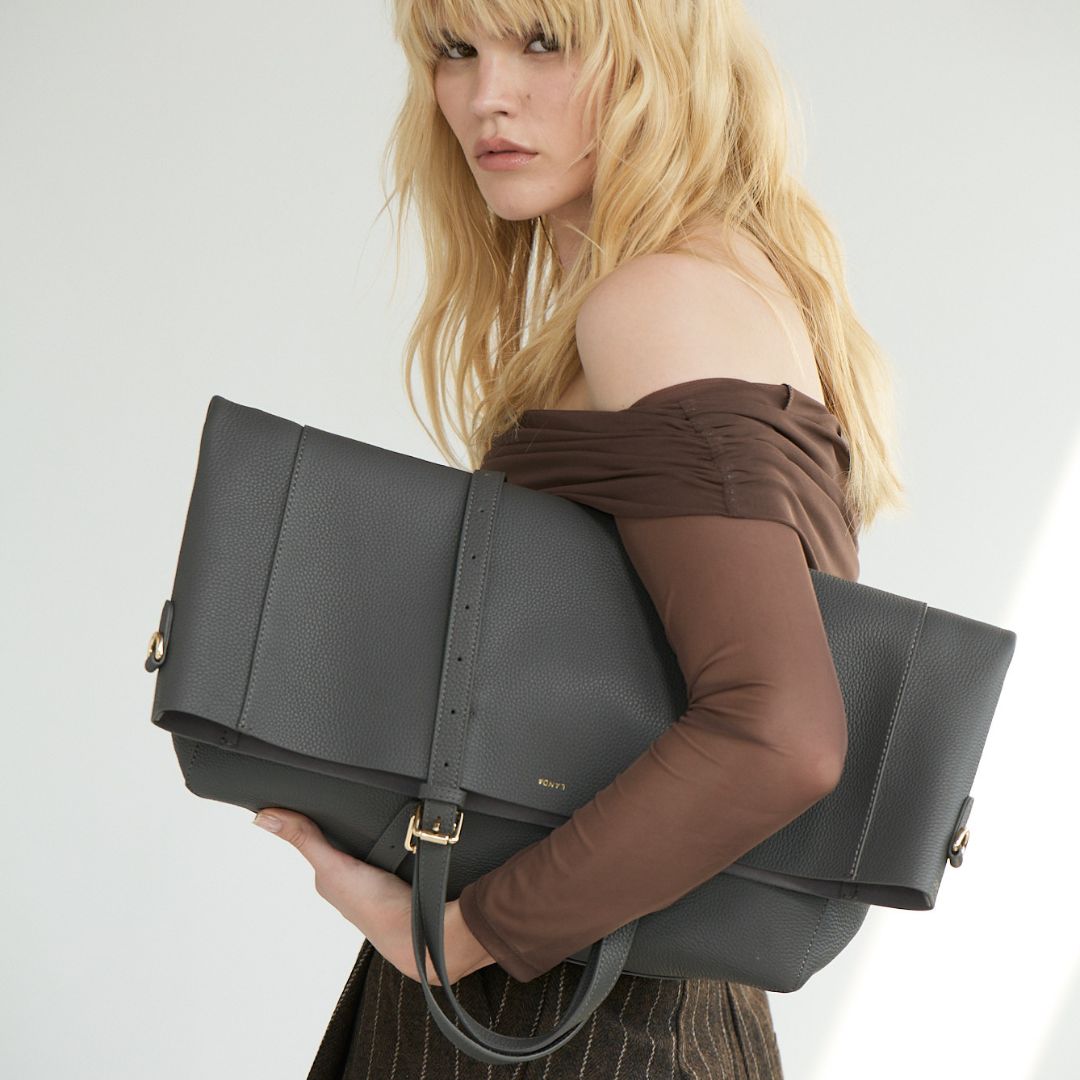 PANAMA Oversized Shopper Grey