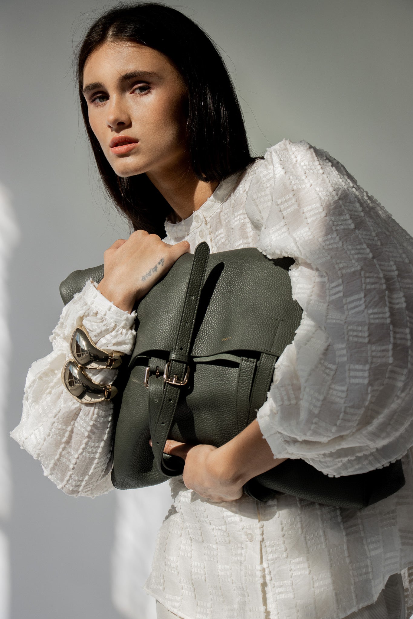PANAMA Oversized Shopper Dark Green