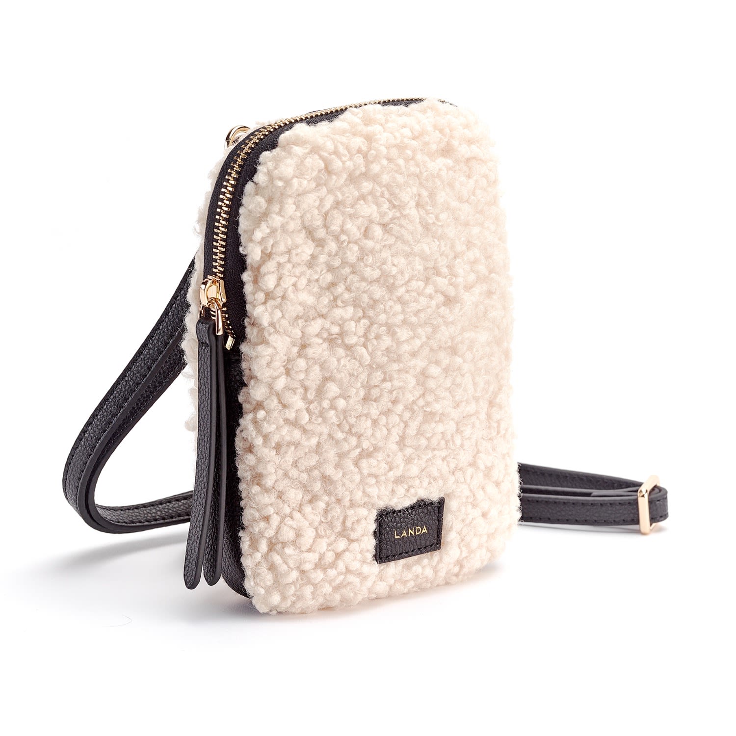 CASSIA PHONE BAG SHEARLING SIDE