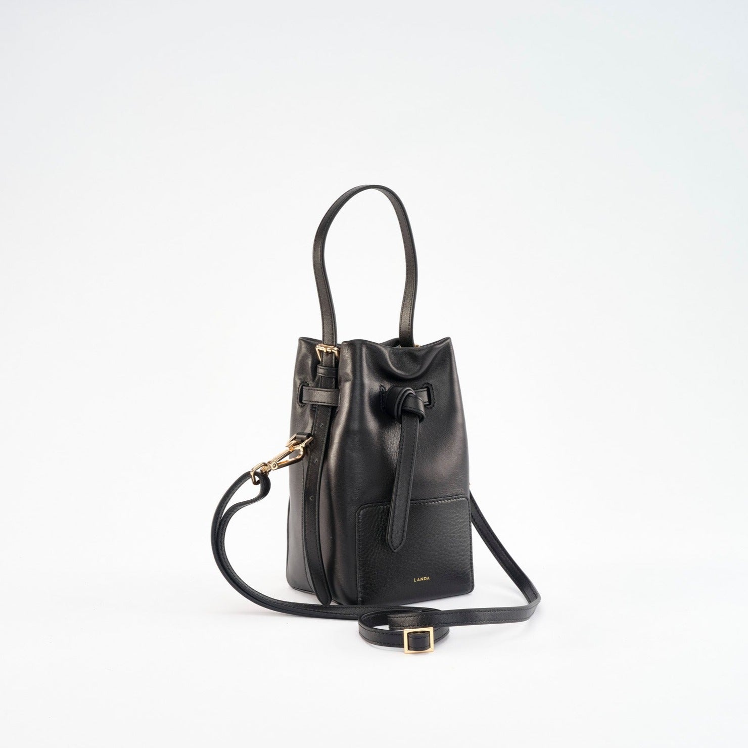 BAOBAB Bucket Bag Black - LANDA 