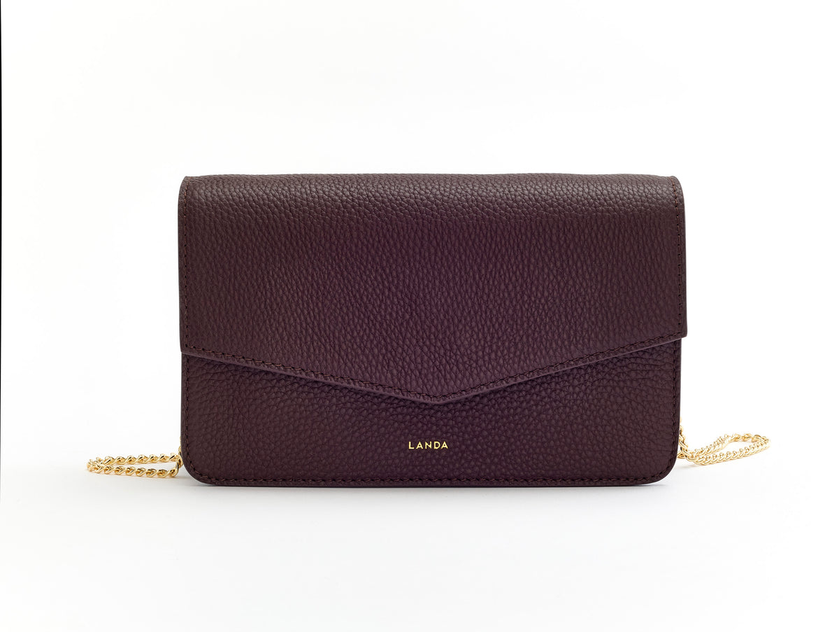 TILIA CLUTCH BURGUNDY