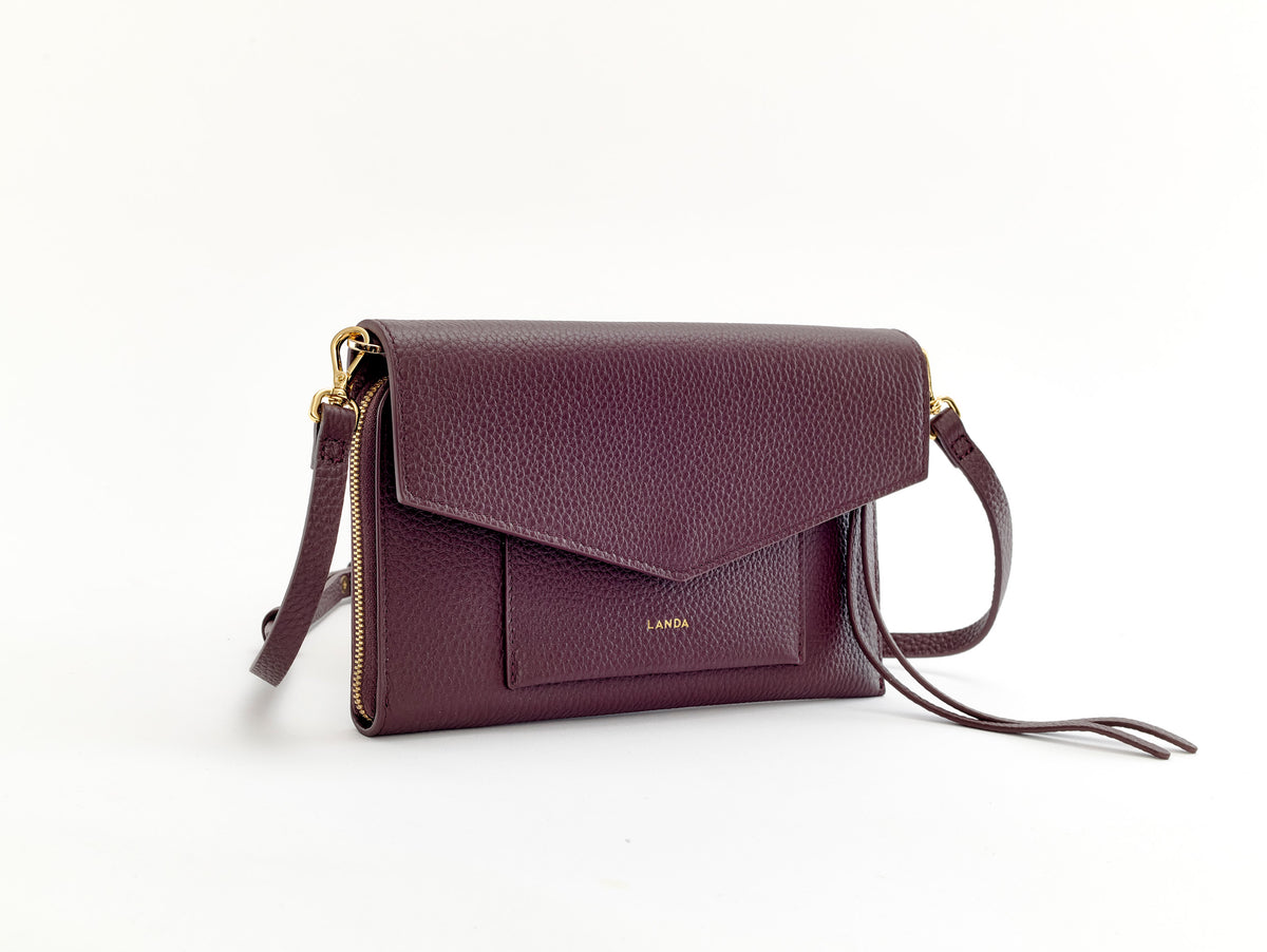ALISO Structured Phone Bag Burgundy