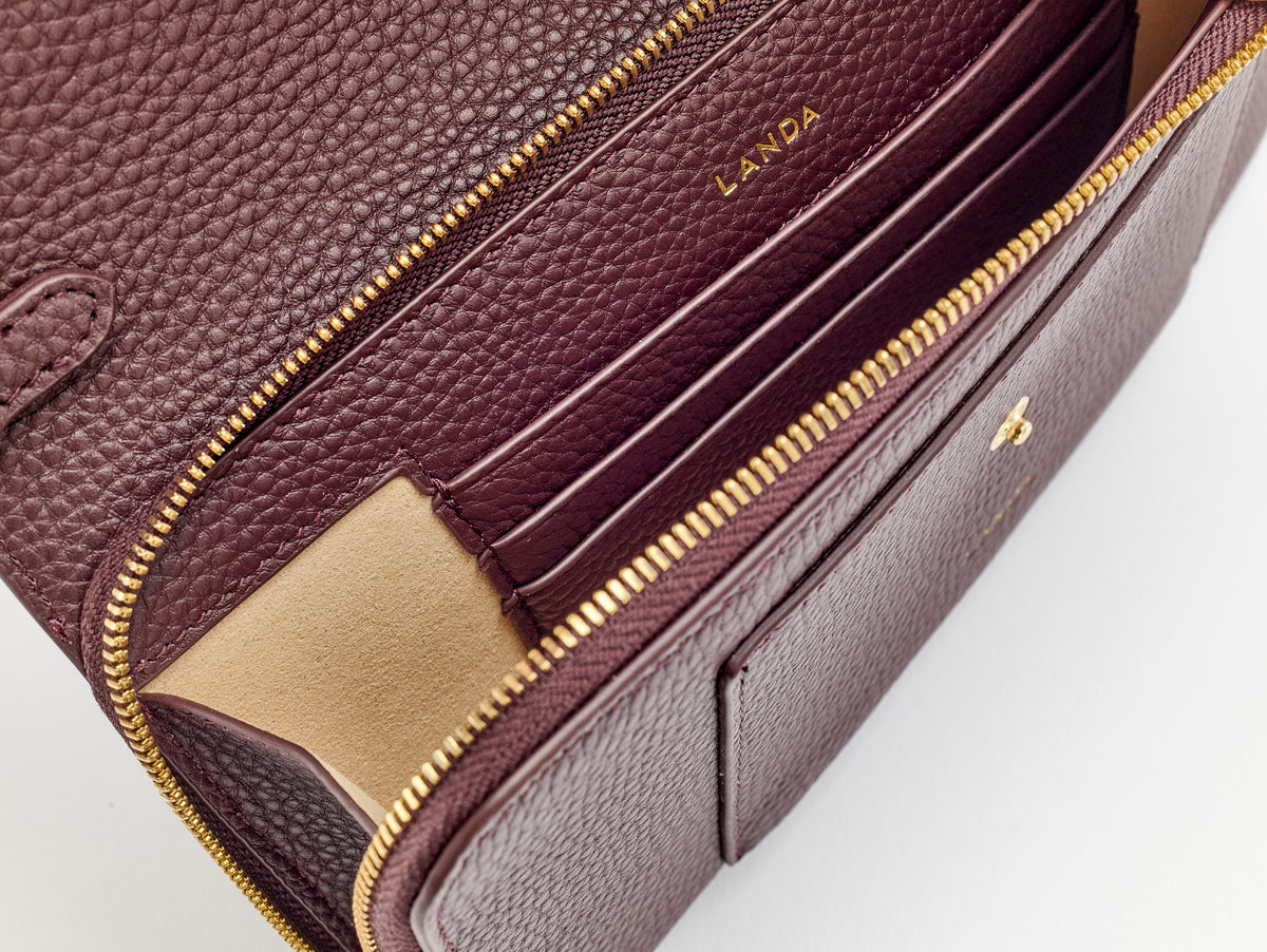 ALISO Structured Phone Bag Burgundy