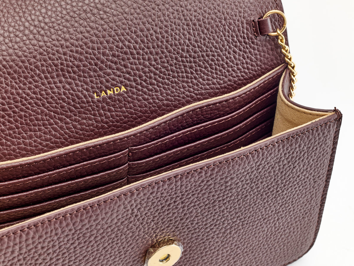 TILIA CLUTCH BURGUNDY