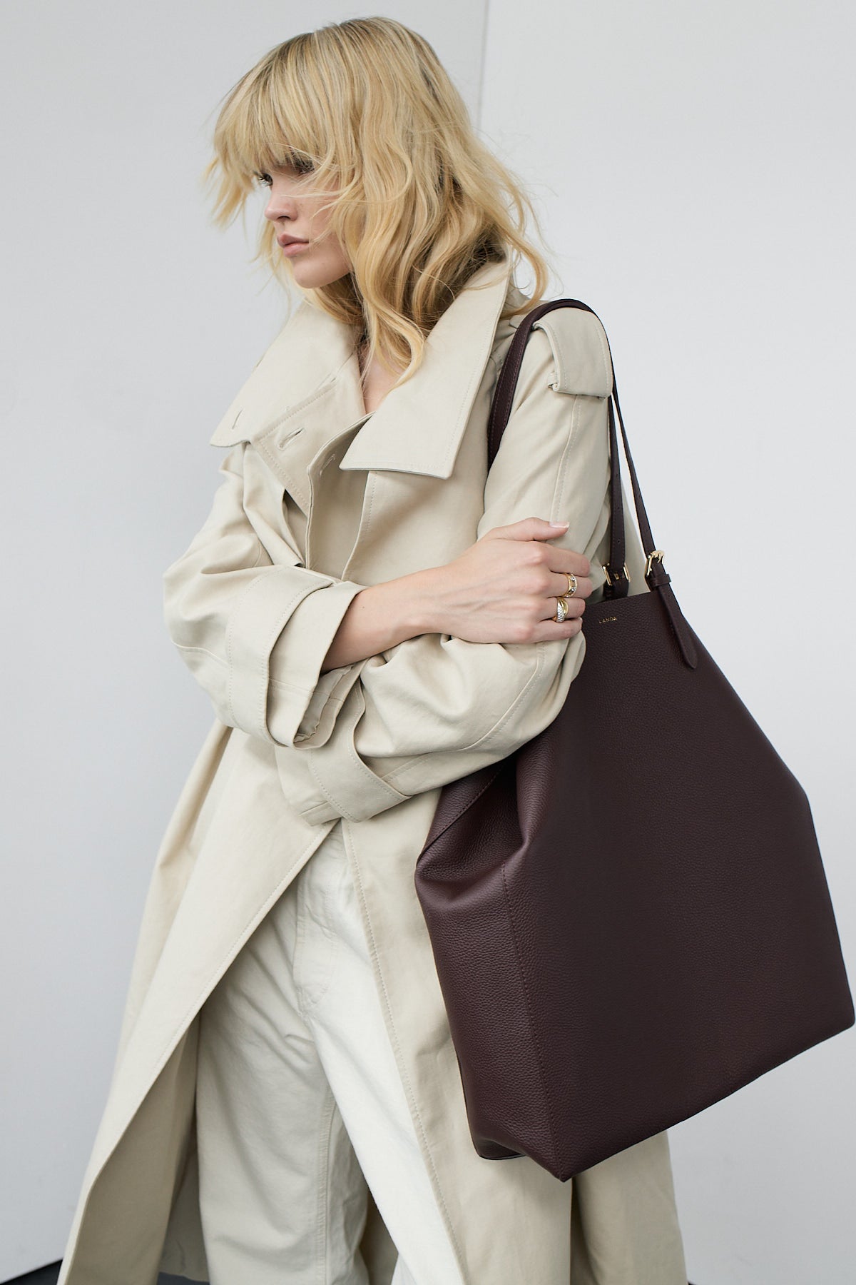 PANAMA Oversized Shopper Burgundy