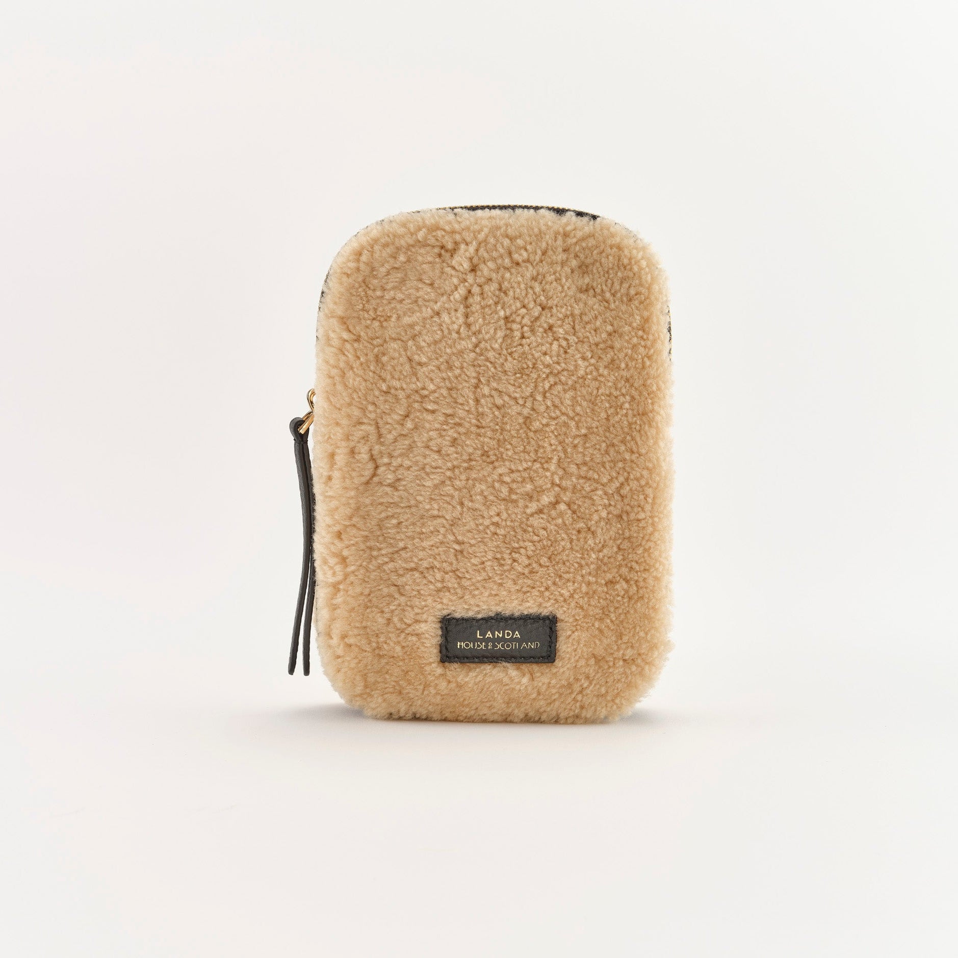 CASSIA Leather & Shearling Crossbody Bag Nude – LANDA x House of Scotland