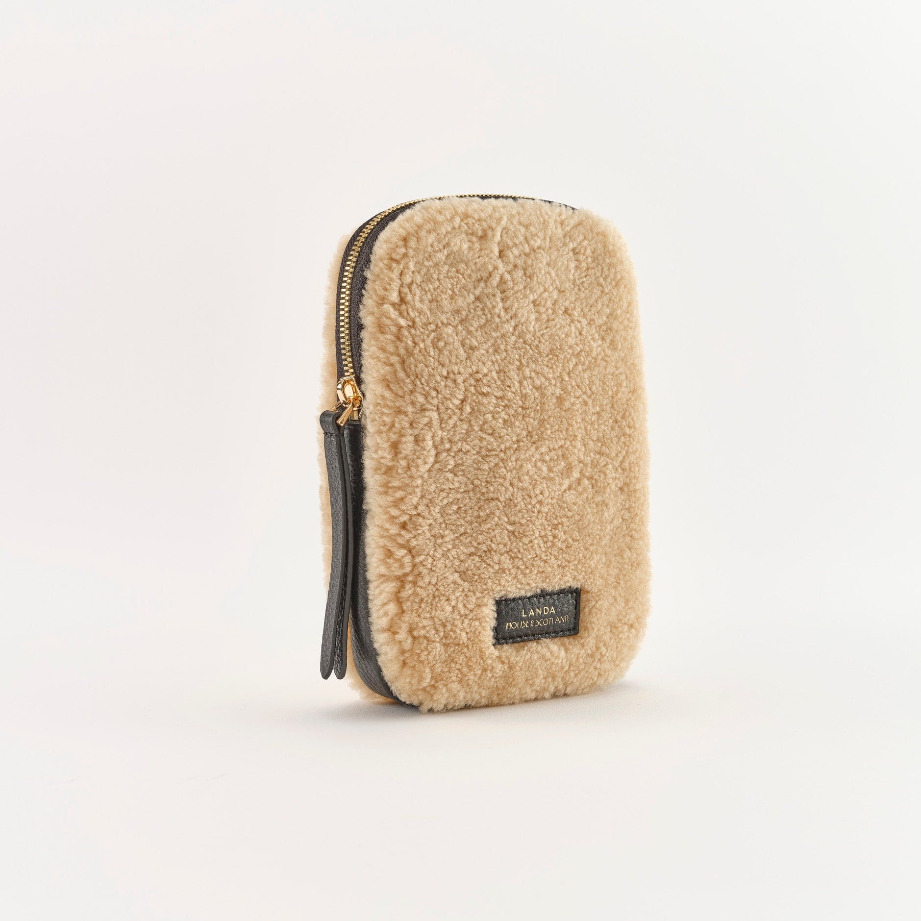 CASSIA Leather & Shearling Crossbody Bag Nude – LANDA x House of Scotland