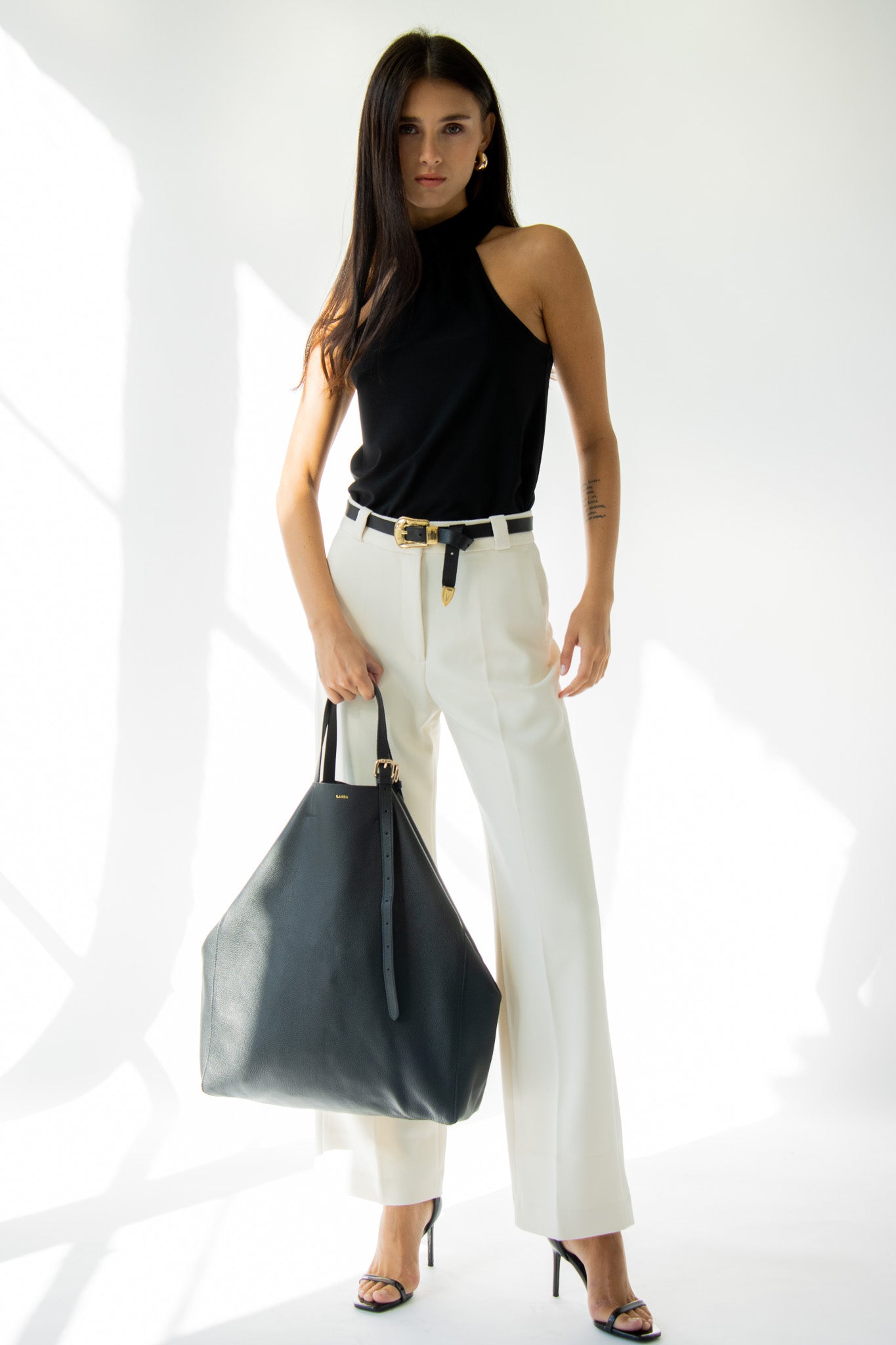 PANAMA Oversized Shopper Black