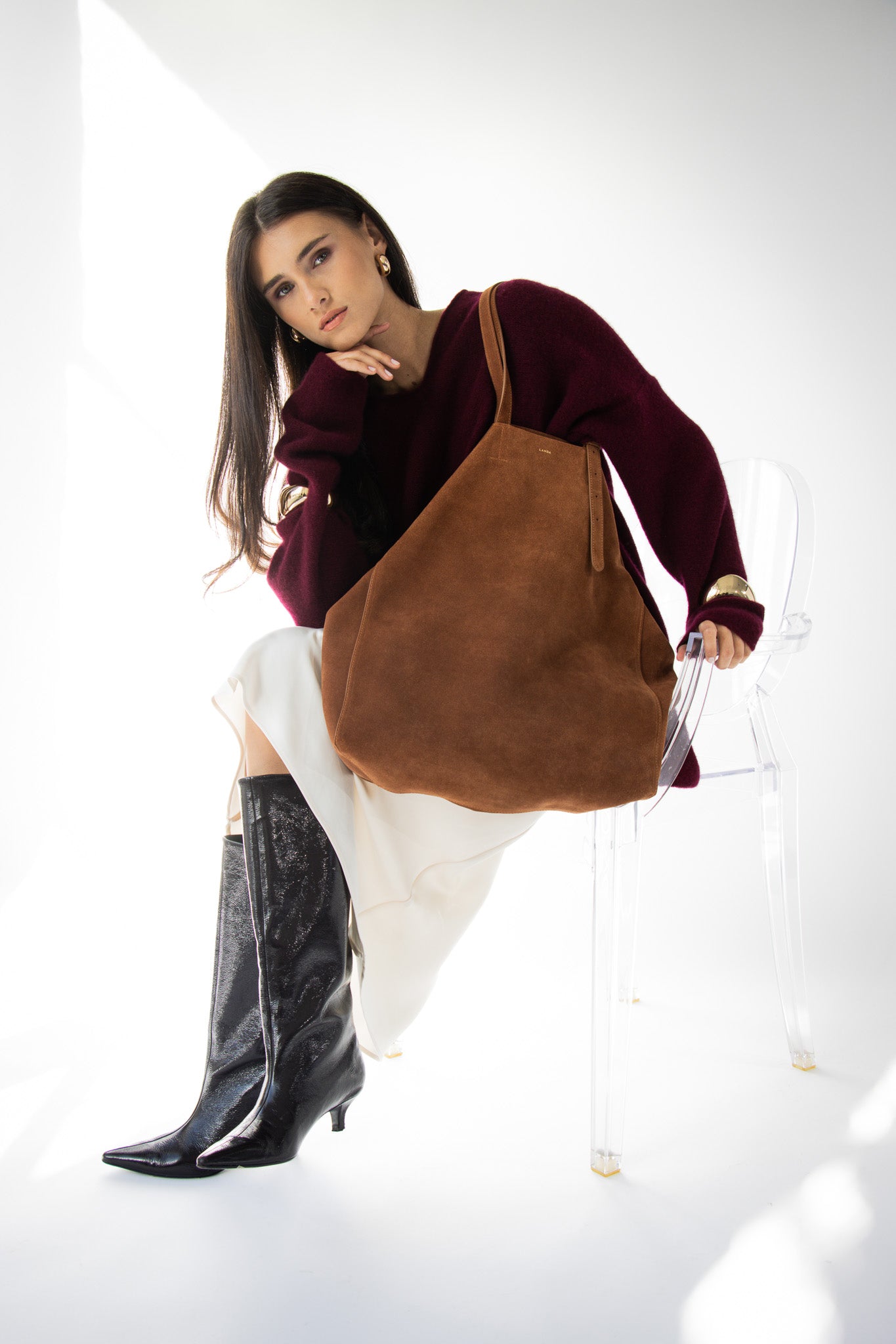 PANAMA OVERSIZED SHOPPER SUEDE