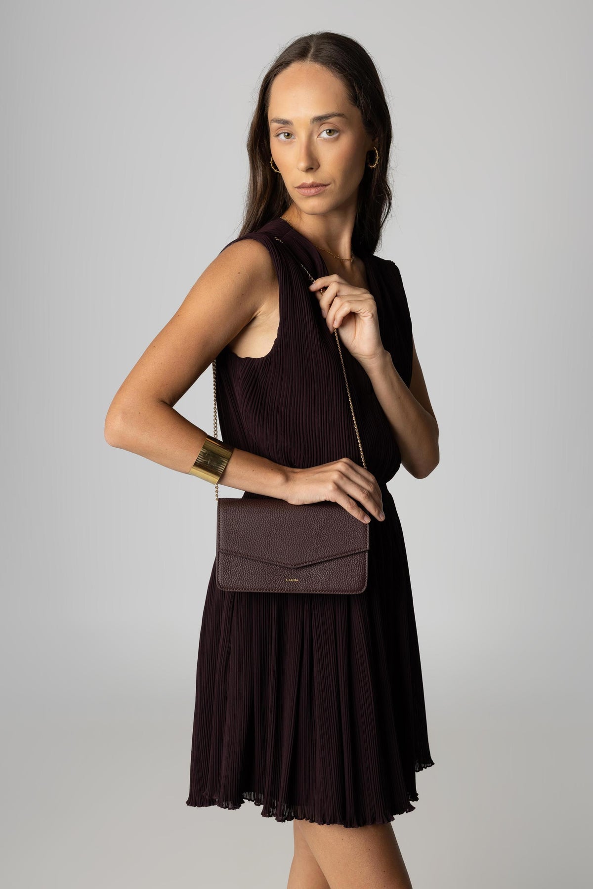 TILIA CLUTCH BURGUNDY